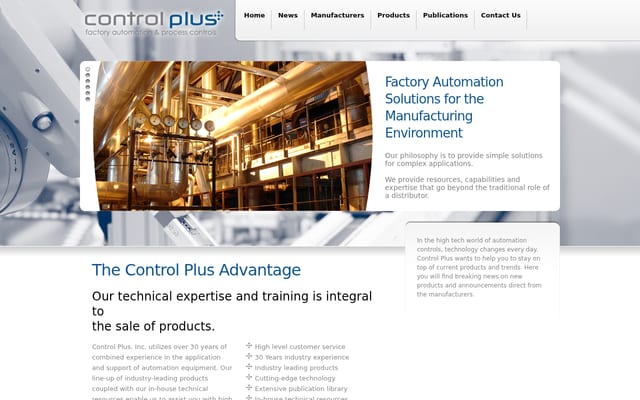 Screenshot of controlplus.com
