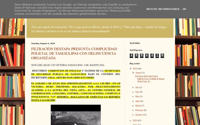 Screenshot of lasabiacalle.blogspot.com