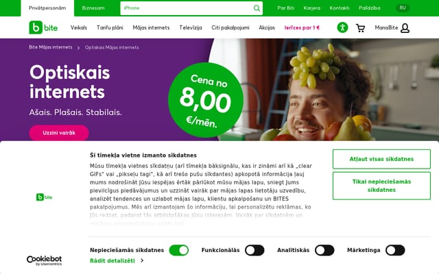 Screenshot of baltcom.lv