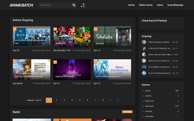 Screenshot of animebatch.id
