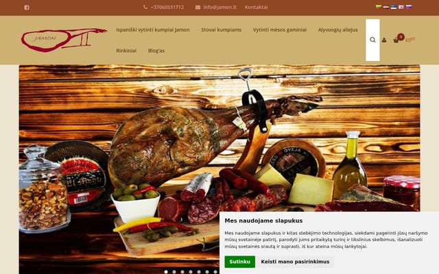 Screenshot of jamon.lt