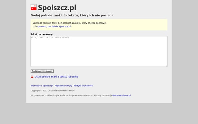 Screenshot of spolszcz.pl