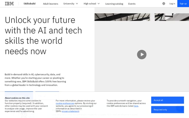 Screenshot of skillsbuild.org
