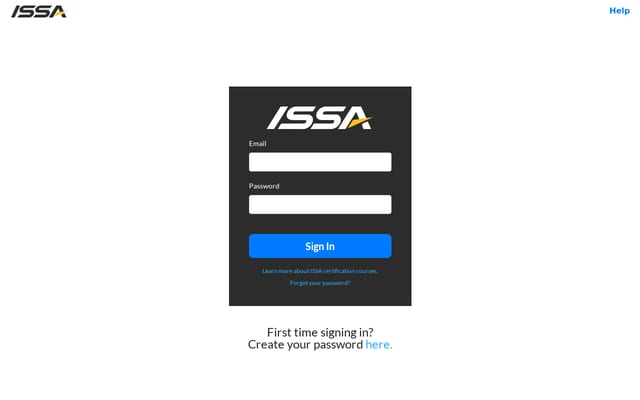 Screenshot of issatrainer.com