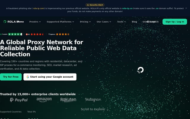 Screenshot of rola-ip.co