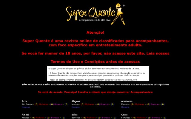 Screenshot of superquente.com