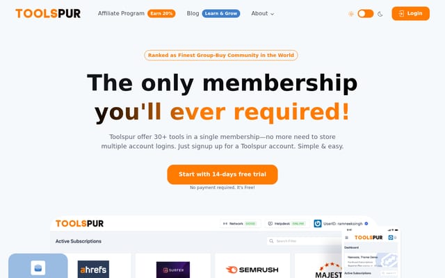 Screenshot of toolspur.com