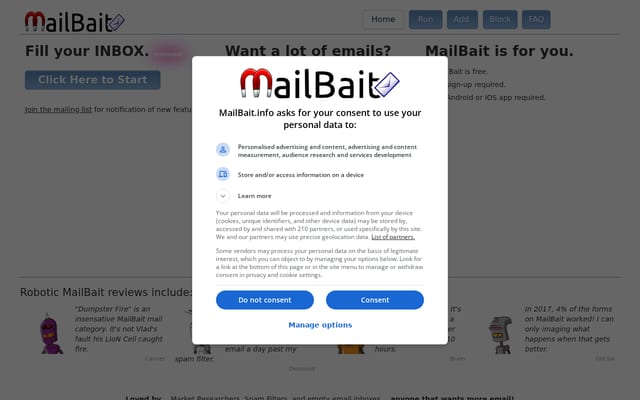 Screenshot of mailbait.info