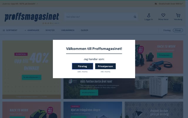 Screenshot of proffsmagasinet.se