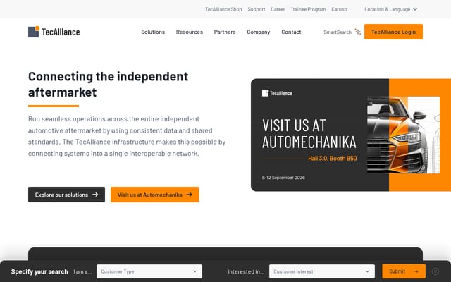Screenshot of tecalliance.net