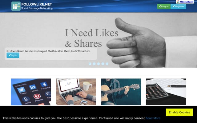 Screenshot of followlike.net
