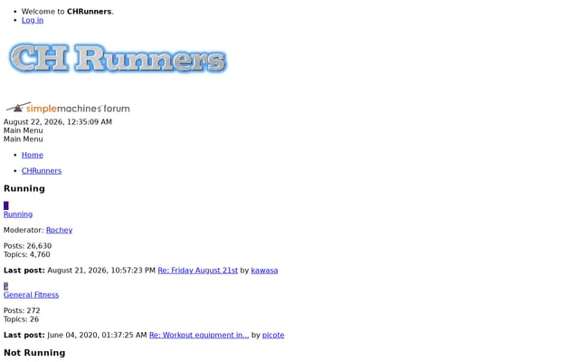 Screenshot of chrunners.net