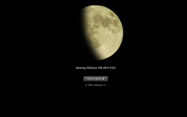 Screenshot of moonpage.com