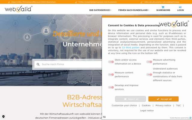 Screenshot of webvalid.de