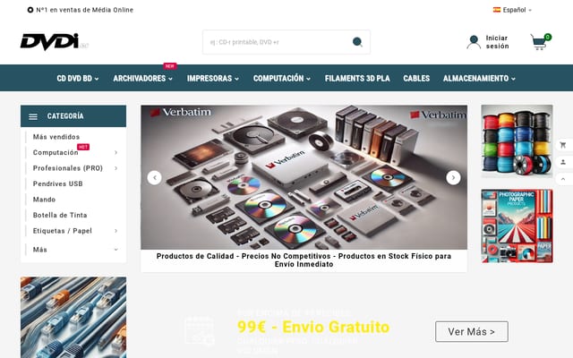Screenshot of dvdi.es
