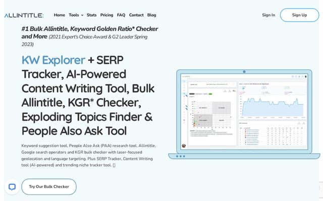 Screenshot of allintitle.co