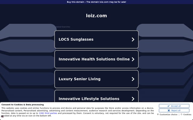 Screenshot of loiz.com