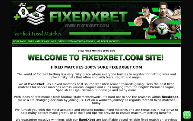 Screenshot of fixedxbet.com