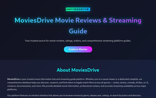 Screenshot of moviedrive.org
