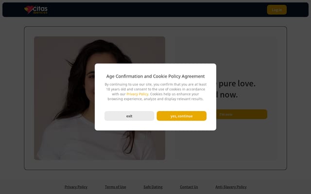 Screenshot of citasibericas.es