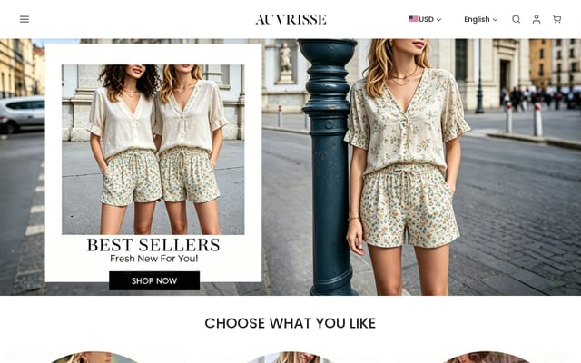 Screenshot of auvrisse.com