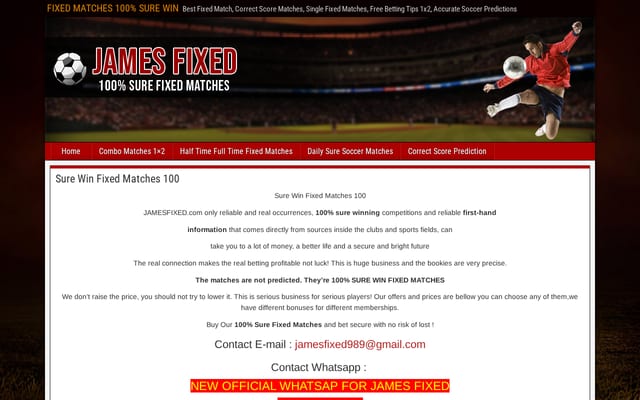 Screenshot of jamesfixed.com