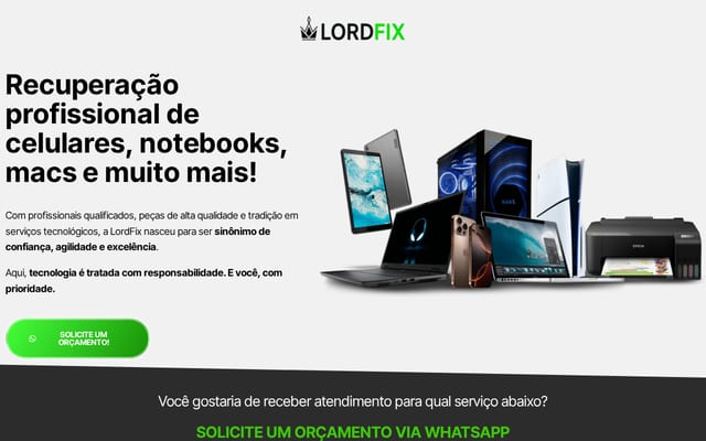 Screenshot of lordfix.com