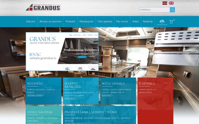 Screenshot of grandus.lv