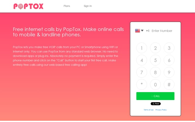 Screenshot of poptox.com