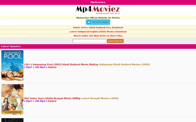 Screenshot of mp4moviez.deals