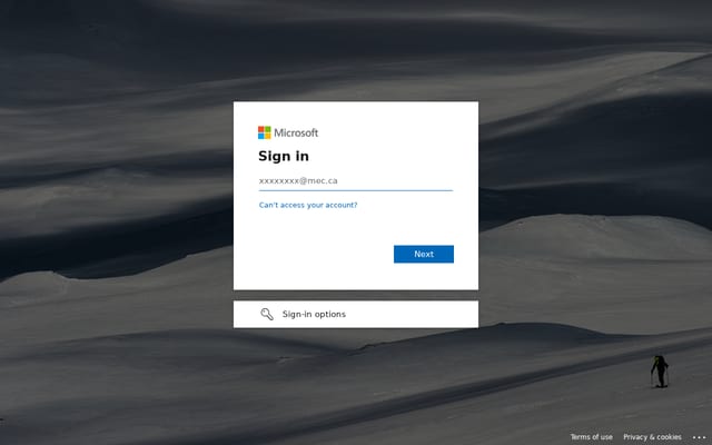 Screenshot of mecnet.sharepoint.com