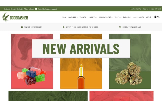Screenshot of doobdasher.io