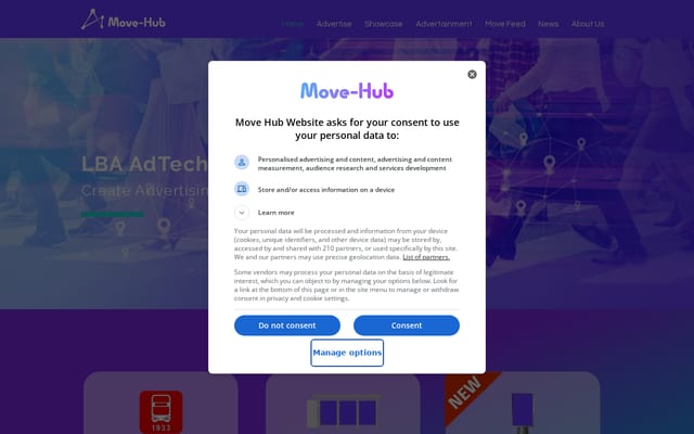 Screenshot of move-hub.net