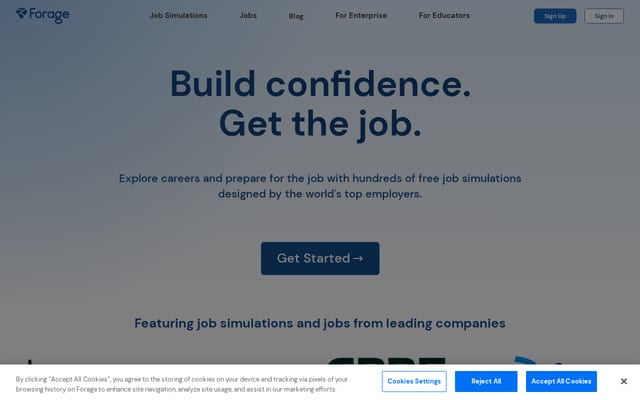 Screenshot of theforage.com