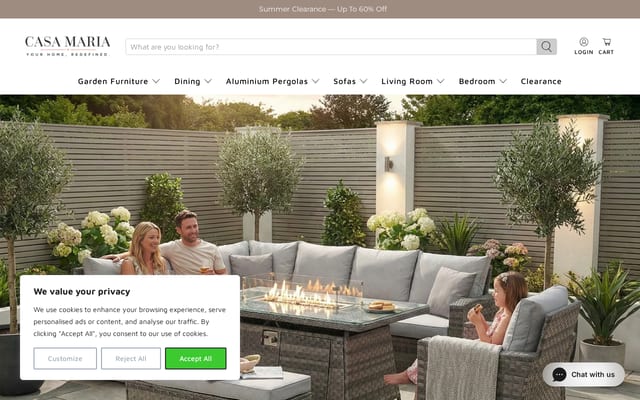 Screenshot of casamaria.co.uk