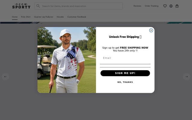Screenshot of seemsporty.com
