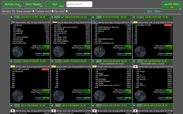 Screenshot of ntl-slither.com