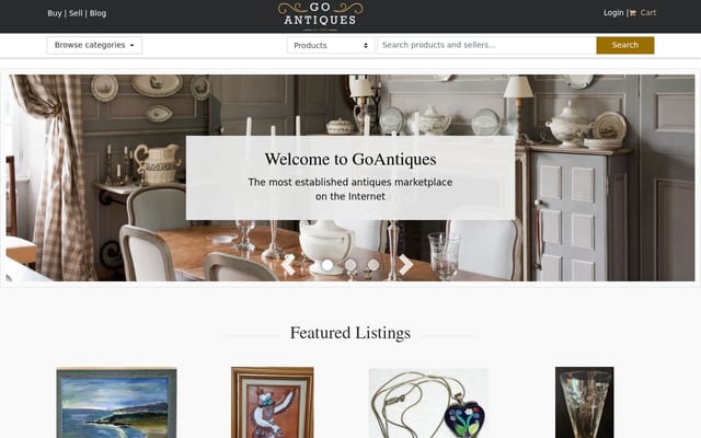 Screenshot of goantiques.com