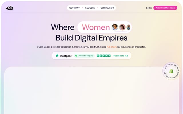 Screenshot of ecombabes.com