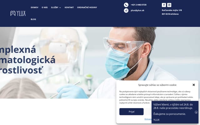 Screenshot of ylux.sk