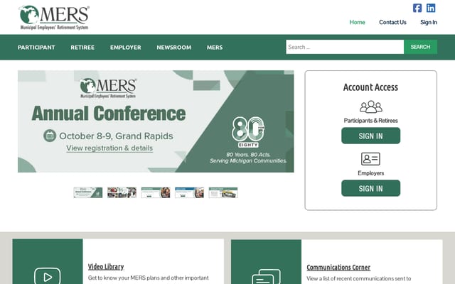 Screenshot of mersofmich.com