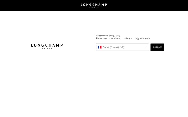 Screenshot of longchamp.com