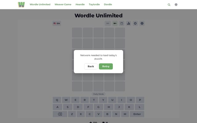 Screenshot of wordle-unlimited.io