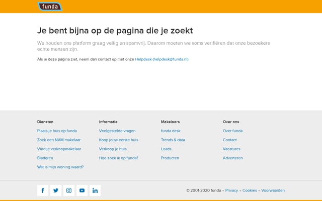 Screenshot of funda.nl