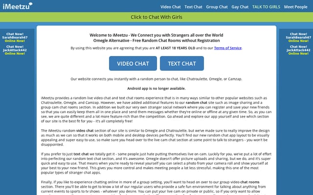 Screenshot of imeetzu.com