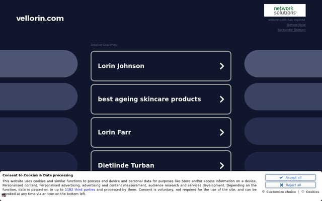 Screenshot of vellorin.com