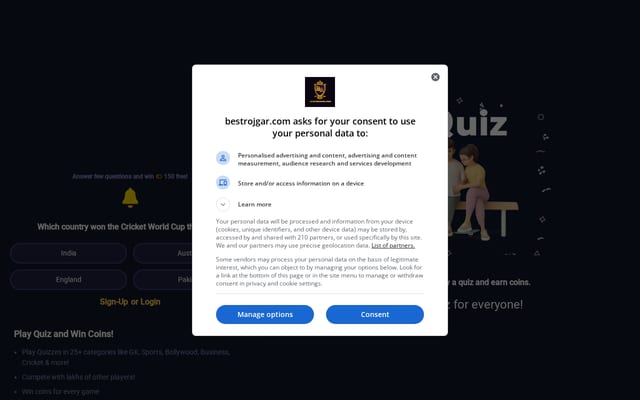 Screenshot of bestrojgar.com