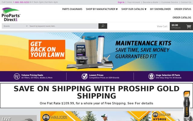 Screenshot of propartsdirect.net