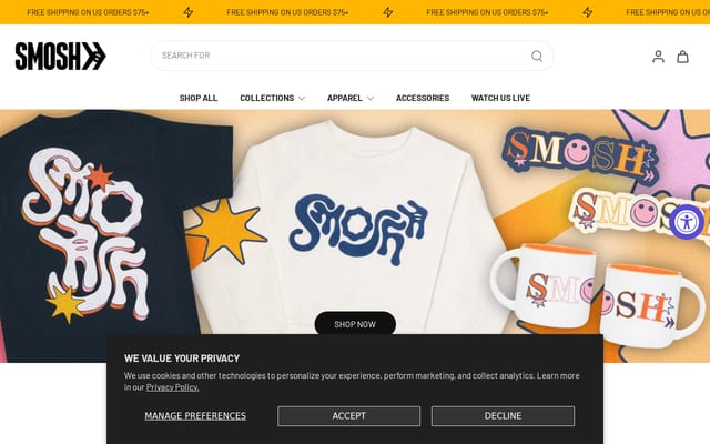 Screenshot of smosh.com