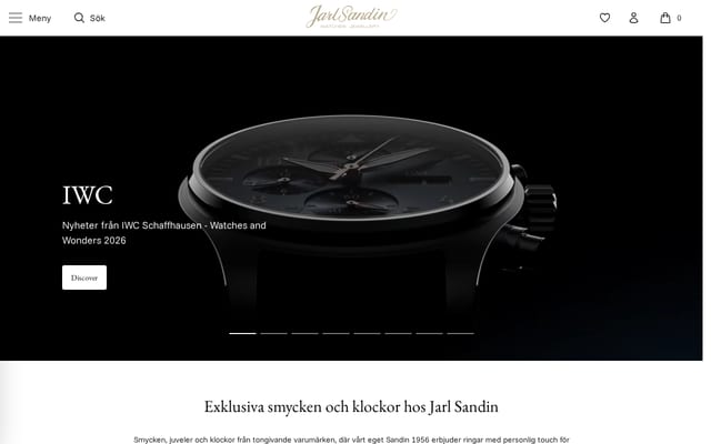Screenshot of jarlsandin.se